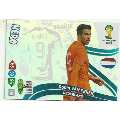 Robin Van Persie Hero Nederland u133 Adrenalyn XL Brasil 2014 Update Edition