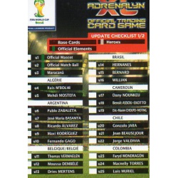 Update Check List 1/2 Adrenalyn XL Brasil 2014 Update Edition