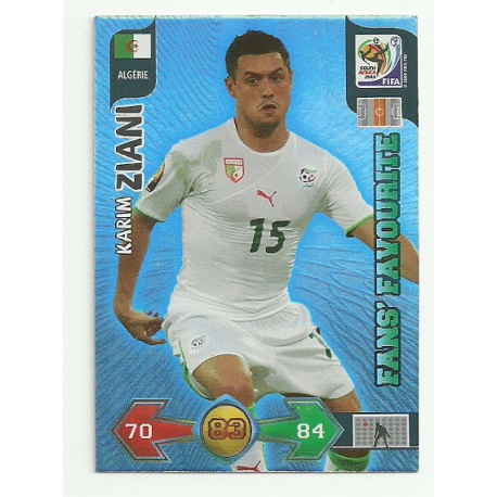 Karim Ziani Fan's Favourite Algerie 5 Adrenalyn XL South Africa 2010