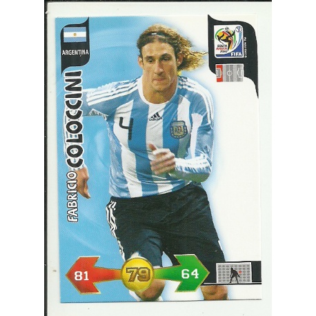 Fabricio Coloccini Argentina 10 Adrenalyn XL South Africa 2010