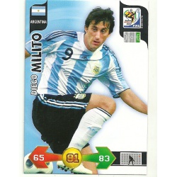 Diego Milito Argentina 18 Adrenalyn XL South Africa 2010