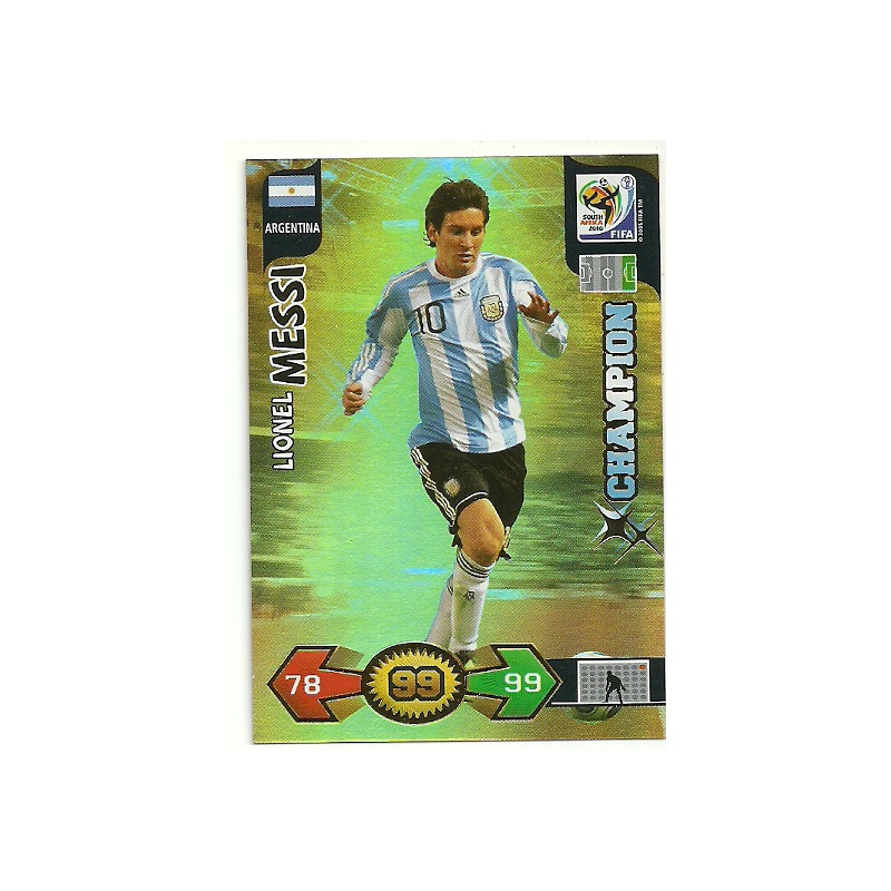 Lionel Messi #352 Panini Futebol 2010/11 Craques do Mundo - Argentina