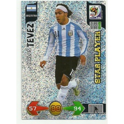 Carlos Tevez Star Player Argentina 24 Adrenalyn XL South Africa 2010