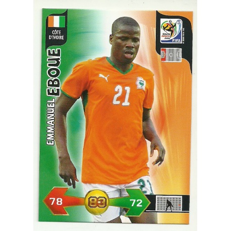 Emmanuel Eboue Cote d'ivoire 66 Adrenalyn XL South Africa 2010