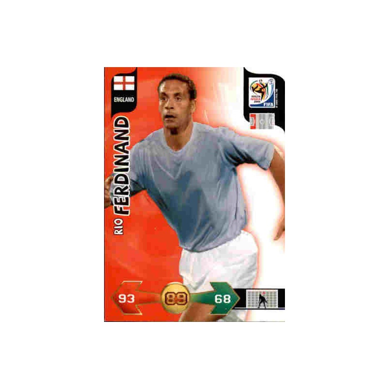 Sale Card Online Rio Ferdinand England Panini Adrenalyn XL South