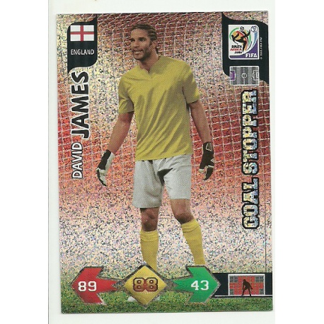 David James Goal Stopper England 123 Adrenalyn XL South Africa 2010