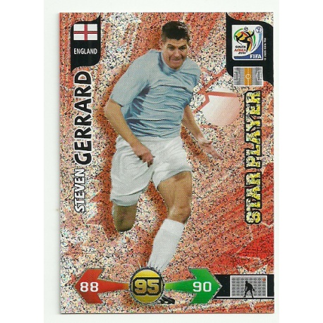 Steven Gerrard Star Player England 124 Adrenalyn XL South Africa 2010