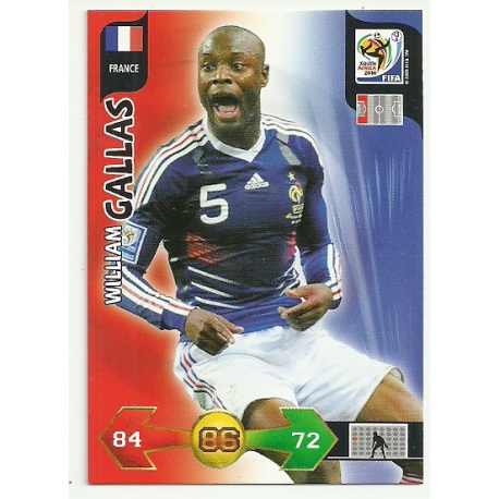 William Gallas France 146 Adrenalyn XL South Africa 2010
