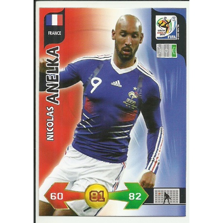 Nicolas Anelka France 154 Adrenalyn XL South Africa 2010
