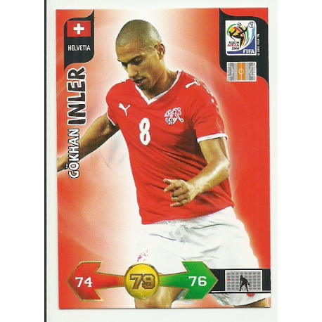 Gökhan Inler Helvetia 184 Adrenalyn XL South Africa 2010