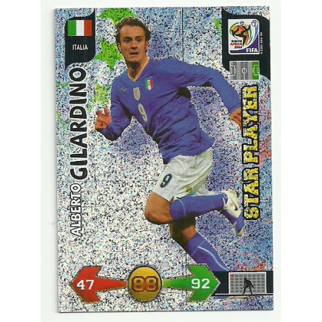 Alberto Gilardino Star Player Italia 214 Adrenalyn XL South Africa 2010