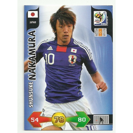 Shunsuke Nakamura Japan 221 Adrenalyn XL South Africa 2010