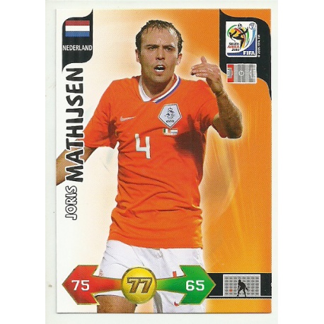 Joris Mathijsen Nederland 244 Adrenalyn XL South Africa 2010