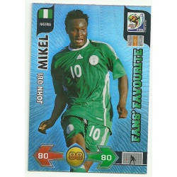 John Obi Mikel Fan's Favourite Nigeria 269 Adrenalyn XL South Africa 2010