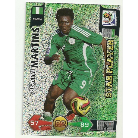 Obafemi Martins Star Player Nigeria 270 Adrenalyn XL South Africa 2010