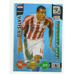 Paulo Da Silva Fan's Favourite Paraguay 275 Adrenalyn XL South Africa 2010