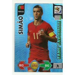 Simão Fan's Favourite Portugal 291 Adrenalyn XL South Africa 2010