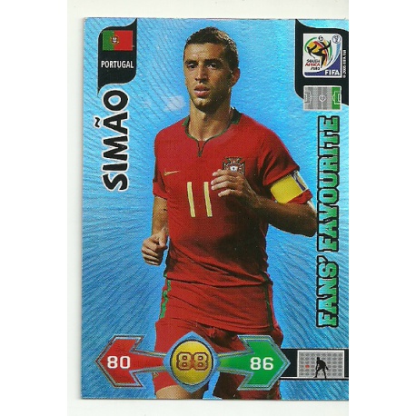 Simão Fan's Favourite Portugal 291 Adrenalyn XL South Africa 2010