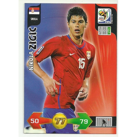 Nikola Zigic Srbija 327 Adrenalyn XL South Africa 2010