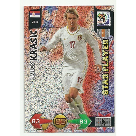 Milos Krasic Star Player Srbija 331 Adrenalyn XL South Africa 2010