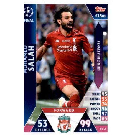Mohamed Salah Liverpool OD41 Match Attax On Demand