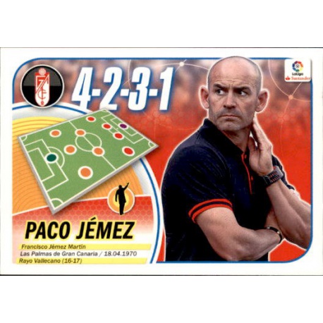 Paco Jémez Granada 20 Ediciones Este 2016-17