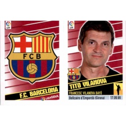 Escudo Tito Vilanova Barcelona 4 Ediciones Este 2013-14