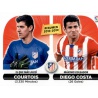 Courtois - D. Costa Atlético Madrid  Ediciones Este 2014-15