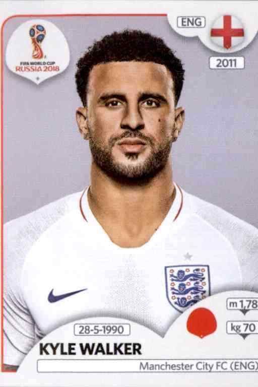 577 Panini World Cup 2018 Russia Kyle Walker England No 