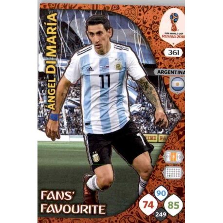 Ángel Di Maria Fans Favourite 360 Adrenalyn XL Russia 2018 