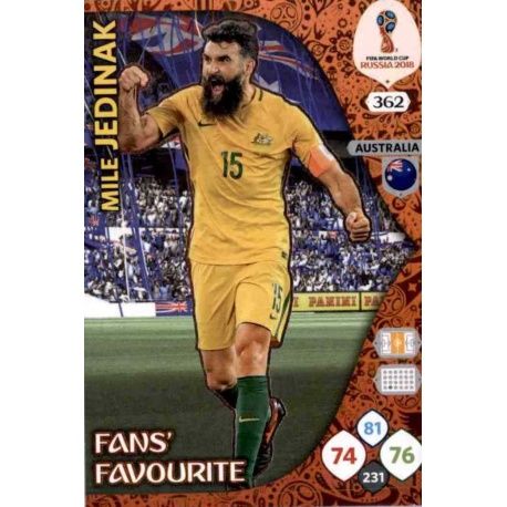 Mile Jedinak Fans Favourite 361 Adrenalyn XL Russia 2018 