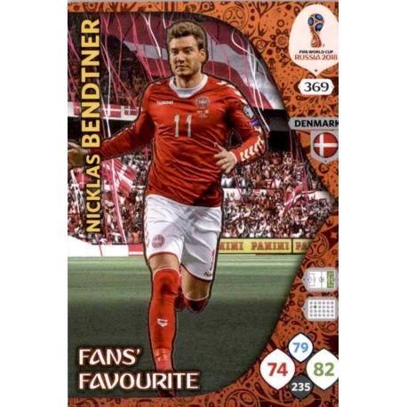 Nicklas Bendtner Fans Favourite 368 Adrenalyn XL Russia 2018 