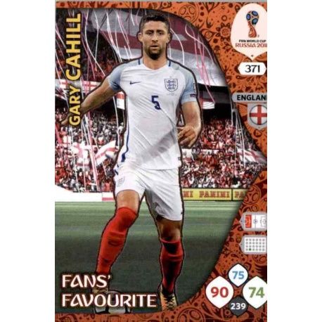 Gary Cahill Fans Favourite 370 Adrenalyn XL Russia 2018 