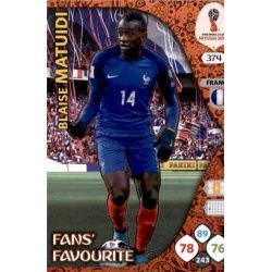 Blaise Matuidi Fans Favourite 373 Adrenalyn XL World Cup 2018 