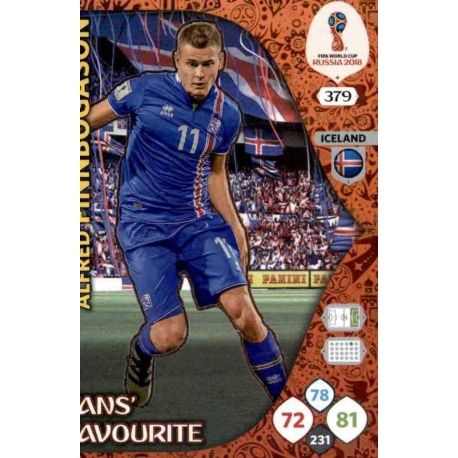 Alfred Finnbogason Fans Favourite 378 Adrenalyn XL Russia 2018 