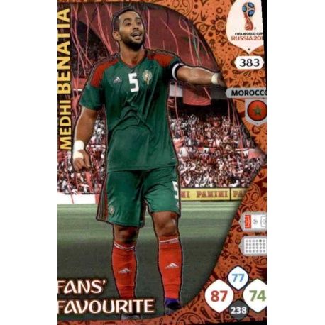 Medhi Benatia Fans Favourite 382 Adrenalyn XL World Cup 2018 