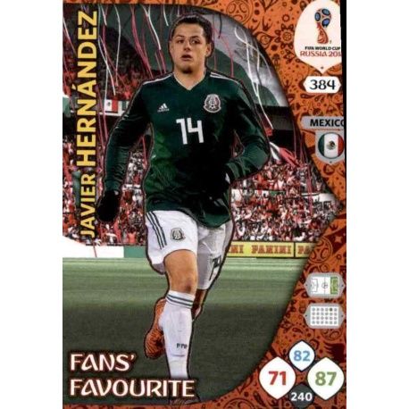 Javier Hernández Fans Favourite 383 Adrenalyn XL Russia 2018 