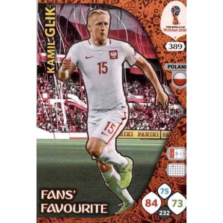 Kamil Glik Fans Favourite 388 Adrenalyn XL World Cup 2018 