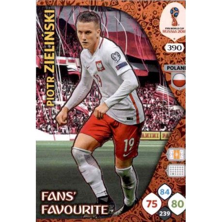 Piotr Zieliński Fans Favourite 389 Adrenalyn XL Russia 2018 