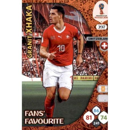 Granit Xhaka Fans Favourite 396 Adrenalyn XL Russia 2018 