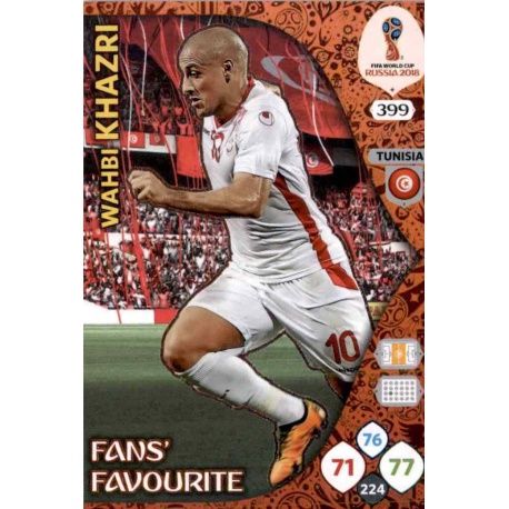 Wahbi Khazri Fans Favourite 398 Adrenalyn XL Russia 2018 