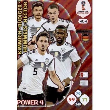 Alemania Power 4 404 Adrenalyn XL Russia 2018 