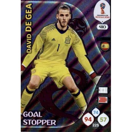 David De Gea Goal Stoppers 410 Adrenalyn XL Russia 2018 