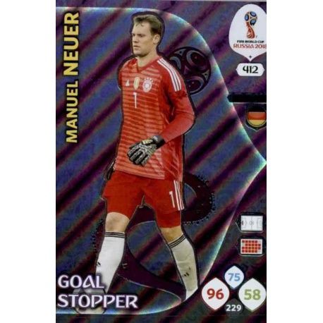 Manuel Neuer Goal Stoppers 412 Adrenalyn XL Russia 2018 