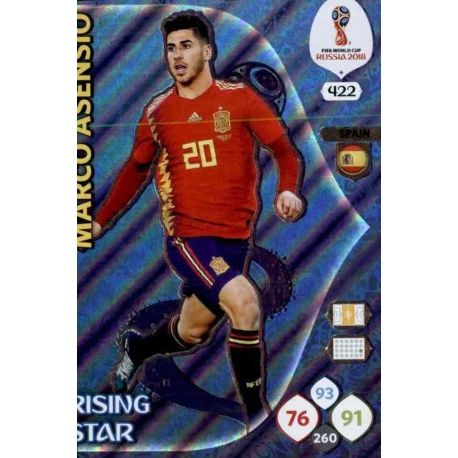 Marco Asensio Rising Stars 422 Adrenalyn XL Russia 2018 