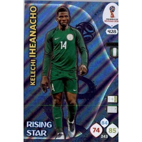 Kelechi Iheanacho Rising Stars 428 Adrenalyn XL World Cup 2018 