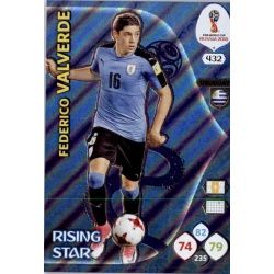 Federico Valverde Rising Stars 432 Adrenalyn XL World Cup 2018 