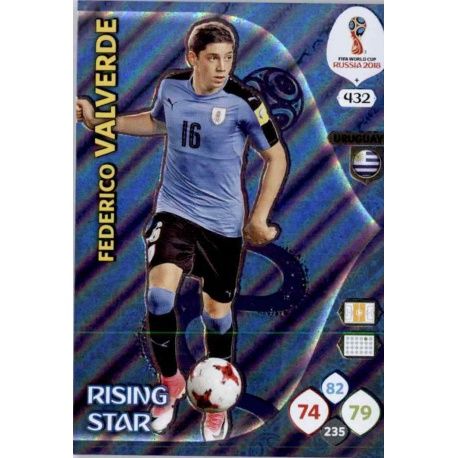 Federico Valverde Rising Stars 432 Adrenalyn XL Russia 2018 