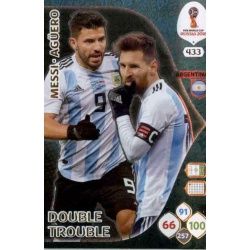 Lionel Messi / Sergio Agüero Double Trouble 433 Adrenalyn XL Russia 2018 