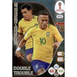 Philippe Coutinho / Neymar Jr Double Trouble 435 Adrenalyn XL Russia 2018 